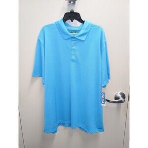 Pro Tour Cool Play Golf Polo Shirt Men’s Size XXL Malibu Blue Performance